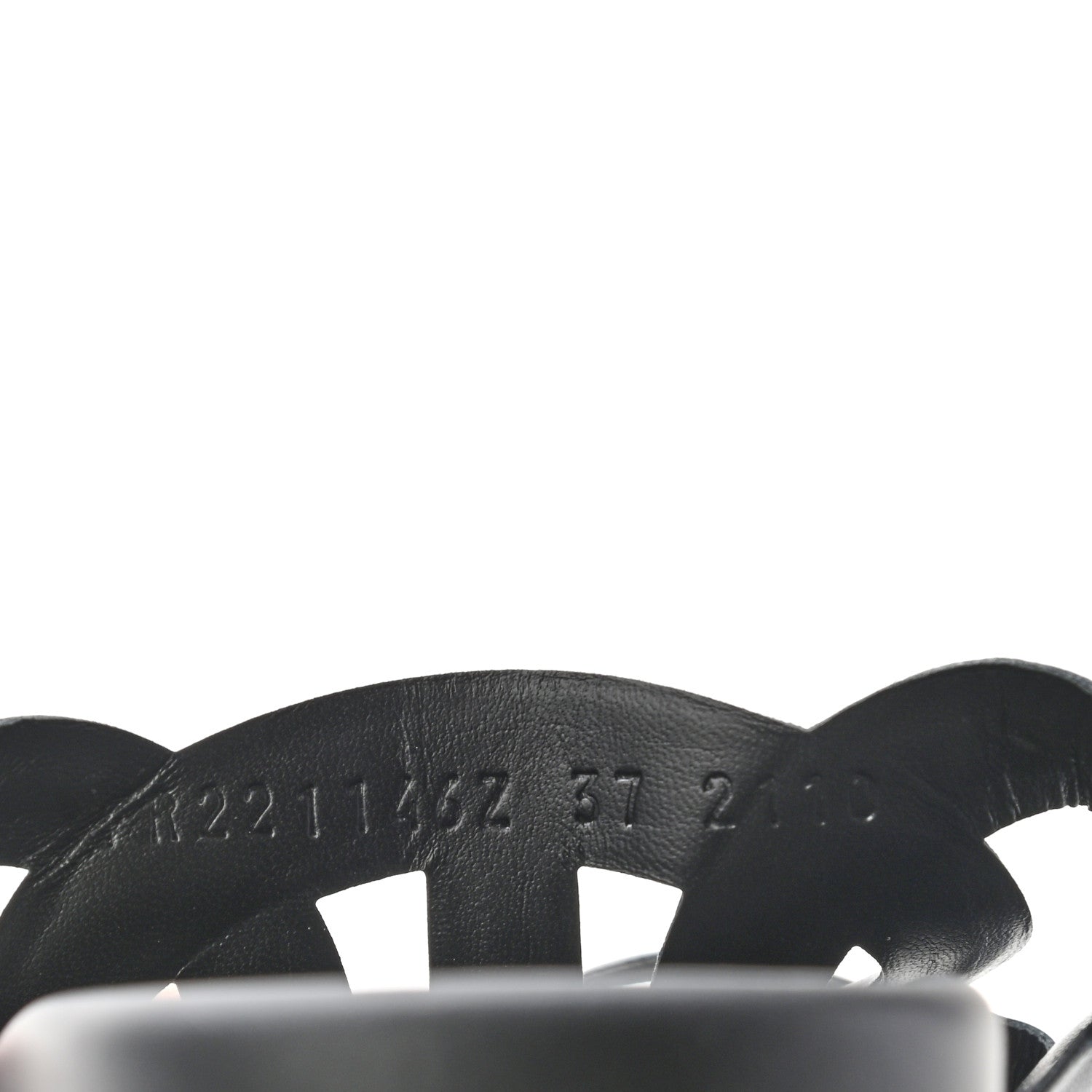 Hermes Nappa Extra Sandals 37 Black 6 of 8