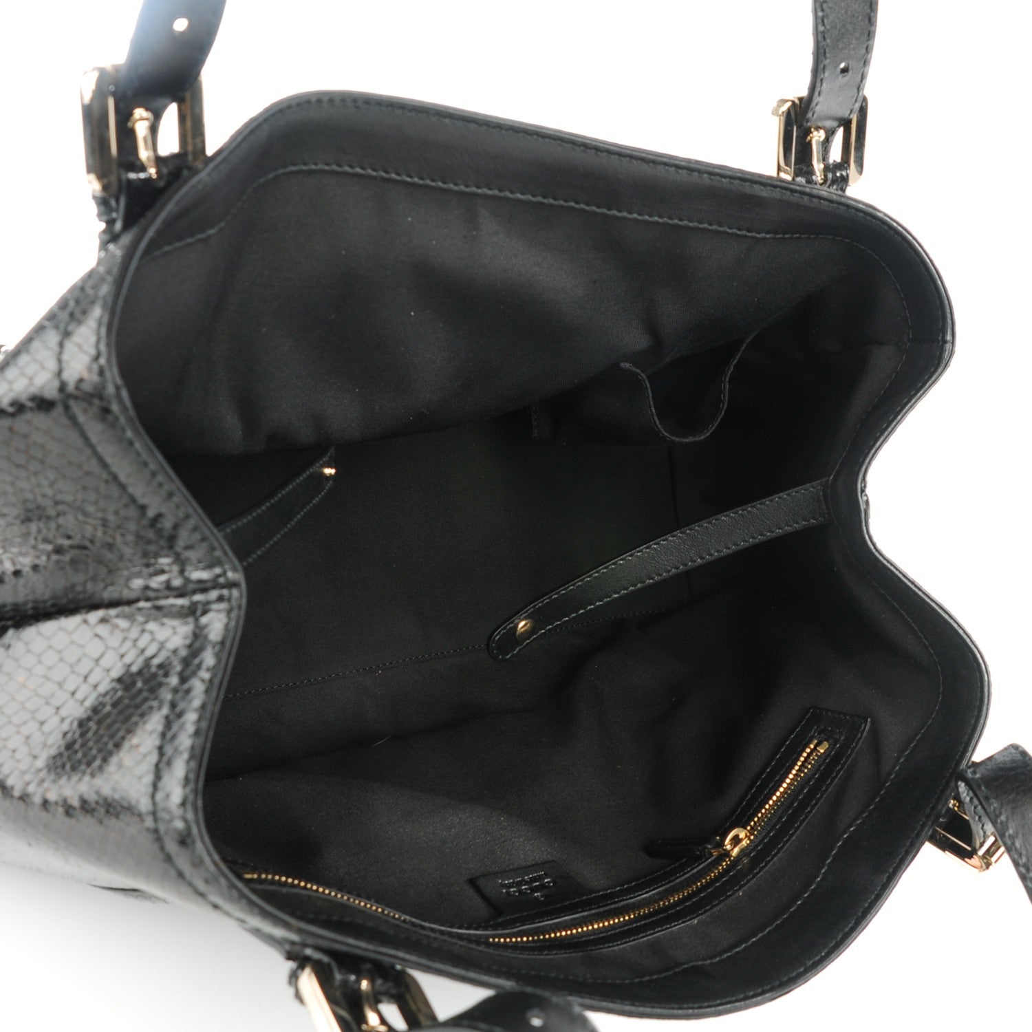 Gucci Python Medium Britt Tote Black 5 of 7