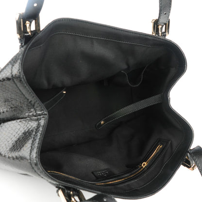 Gucci Python Medium Britt Tote Black 5 of 7