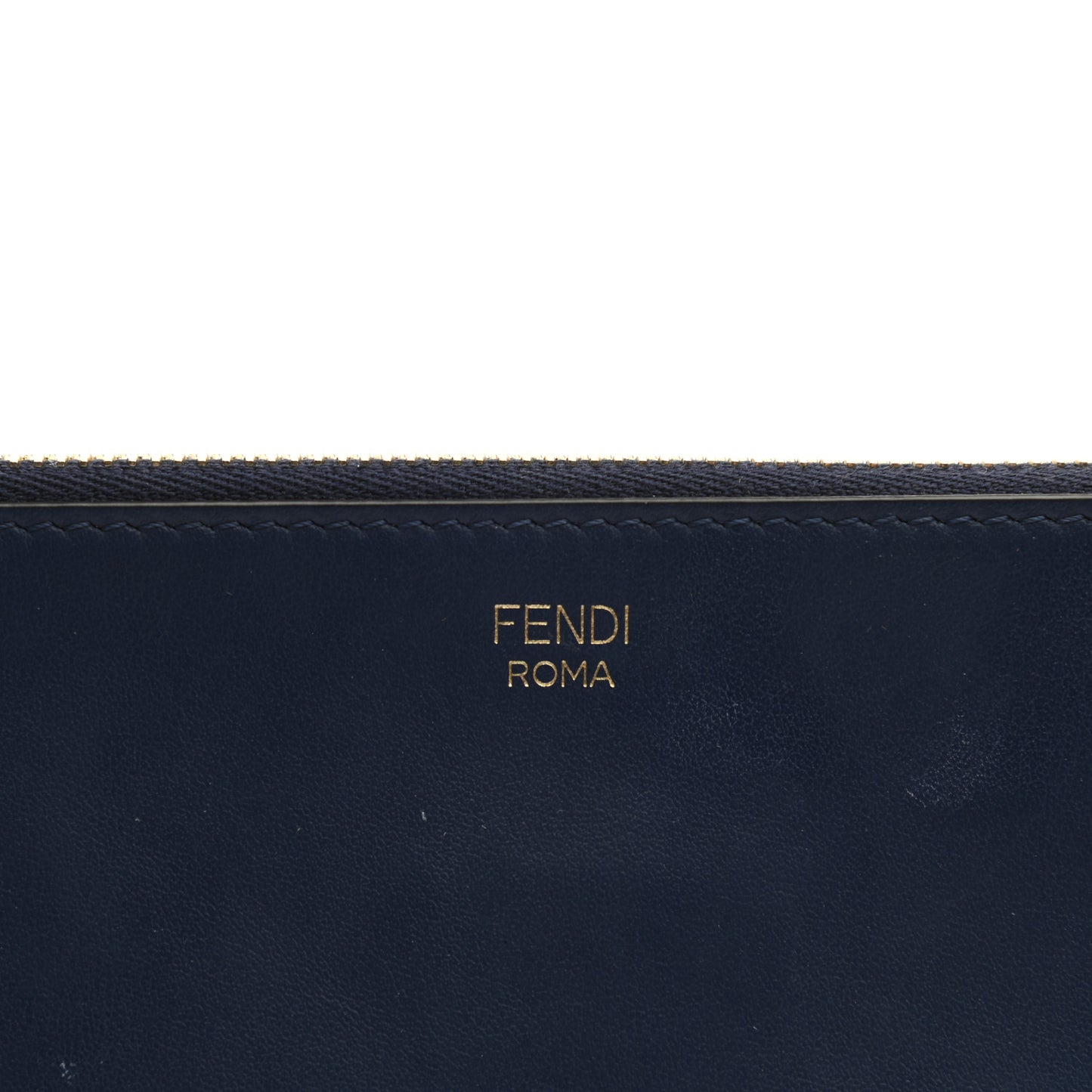 X FILA Vitello Century Mania Bi-Color FF 1974 Embossed Small Flat Clutch Nebula Blueberry Multicolor