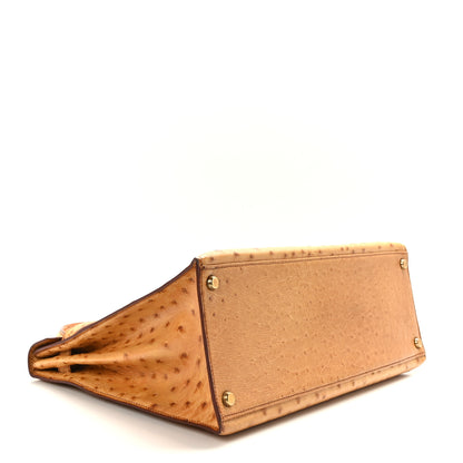 Hermes Ostrich Kelly Sellier 35 Gold 4 of 10