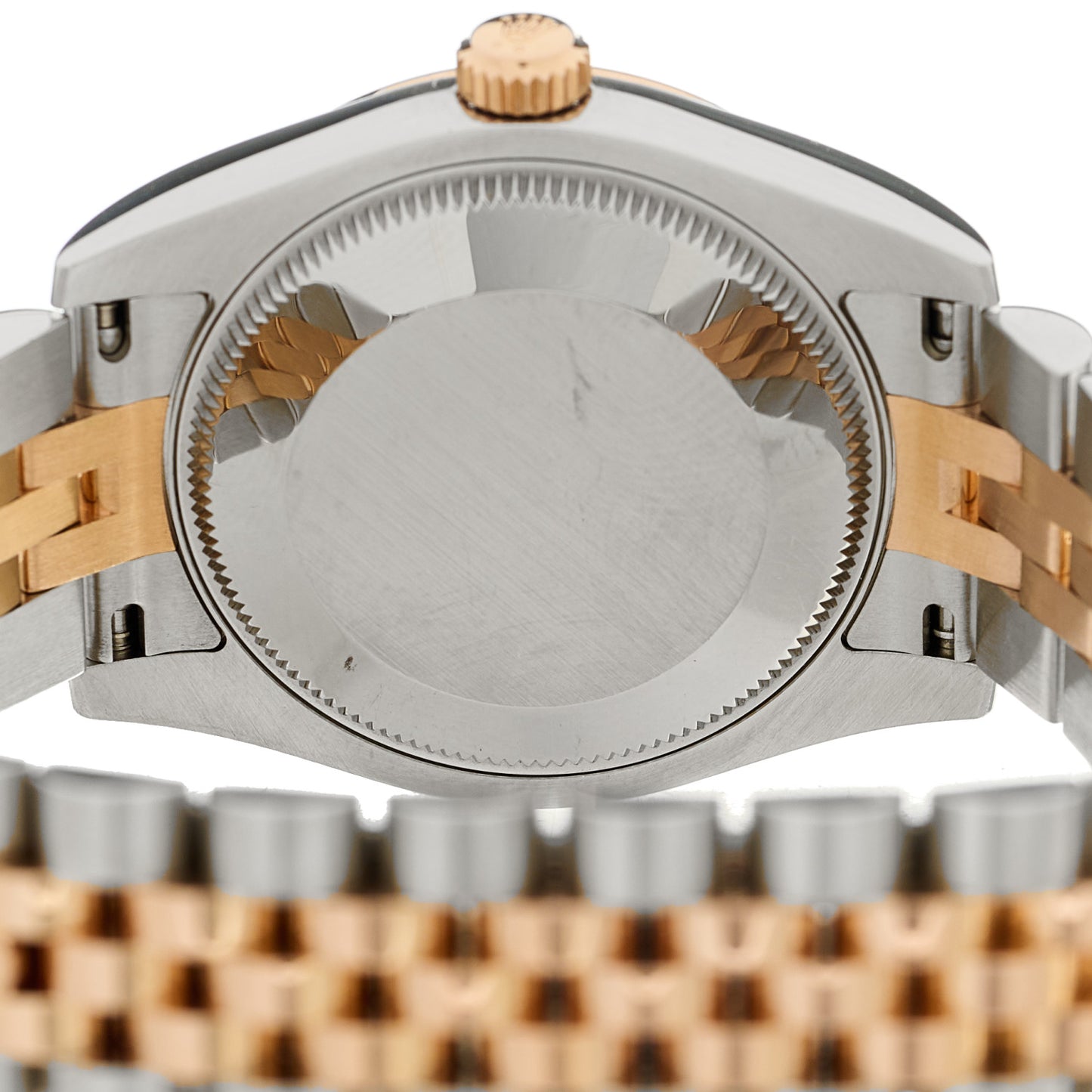 Stainless Steel 18K Everose Gold Diamond Black Mother of Pearl 31mm Oyster Perpetual Datejust Watch 178271