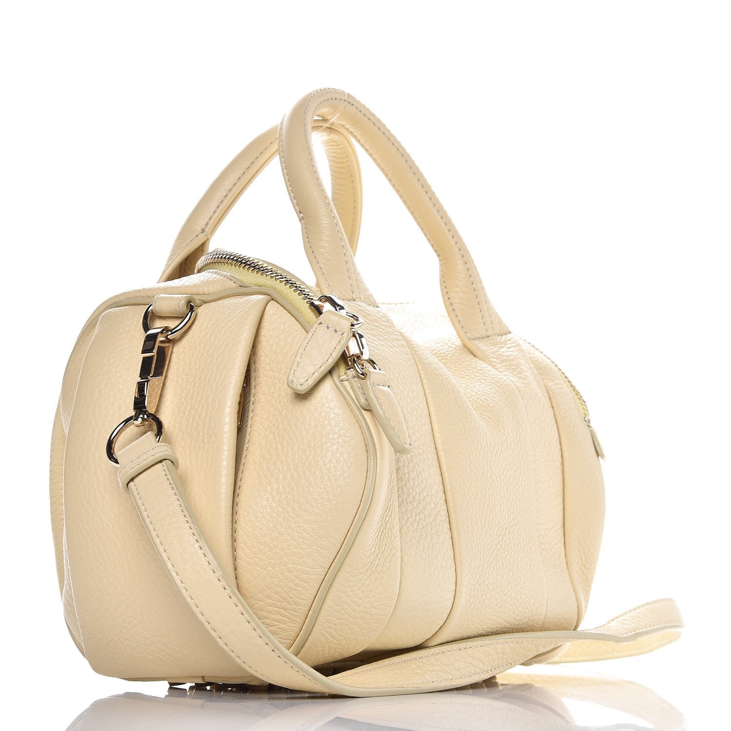 Alexander Wang Pebbled Lambskin Rockie Soft Merinque Pale Gold Hardware 3 of 7