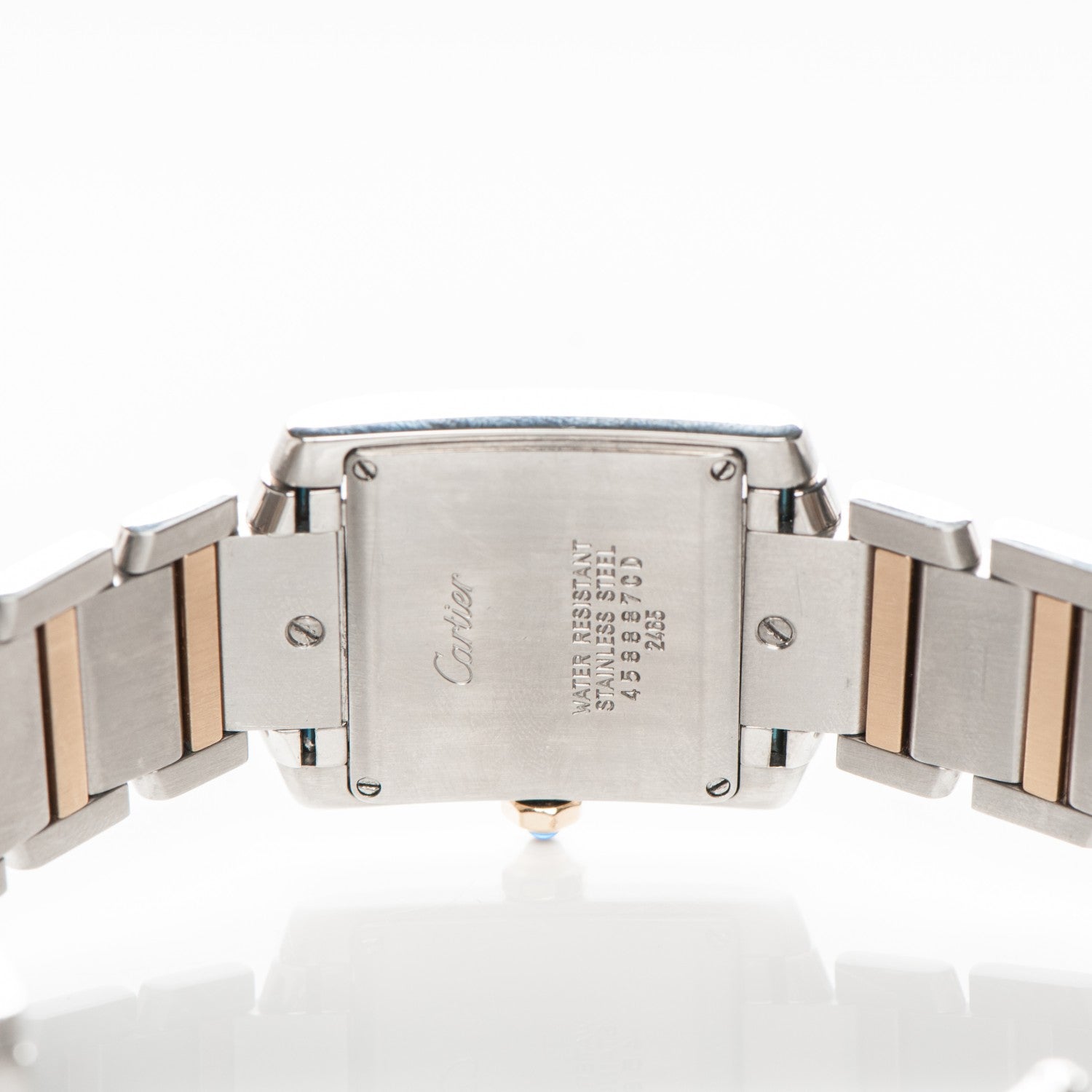 Cartier Stainless Steel 18K Yellow Gold 25mm Tank Francaise Quartz Watch 5 of 7
