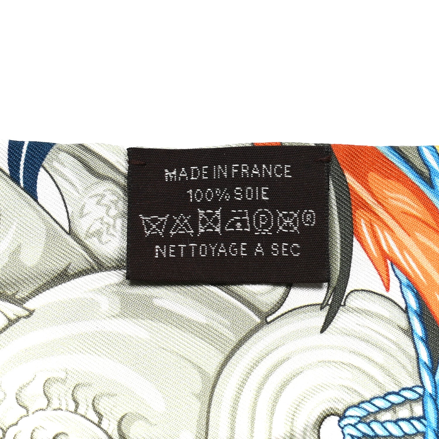 Hermes Silk La Danse Pacifique Twilly Jaune D'Or Kaki Orange 4 of 4