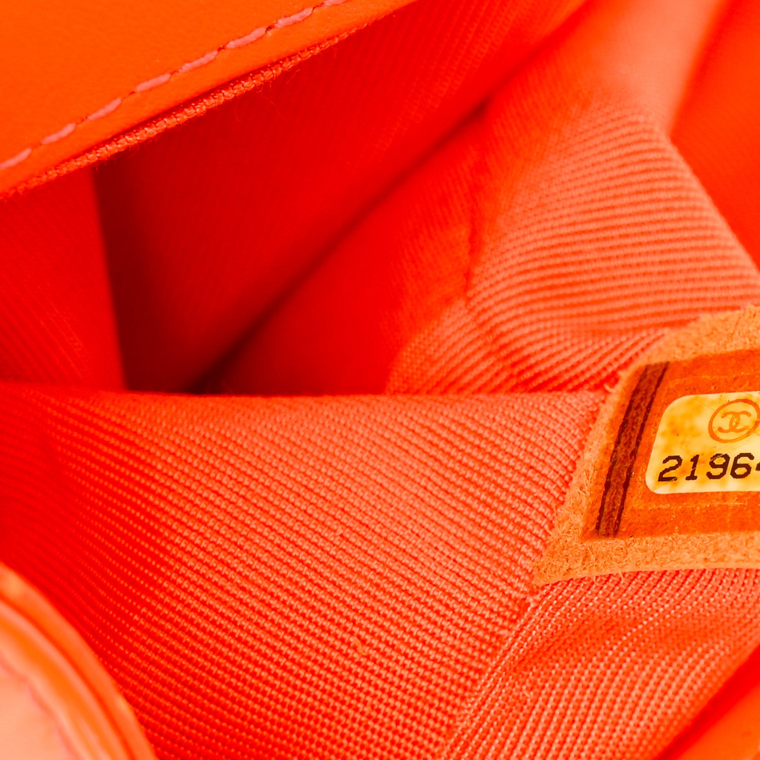 Chanel Patent Quilted Medium Boy Flap Orange 6 of 10