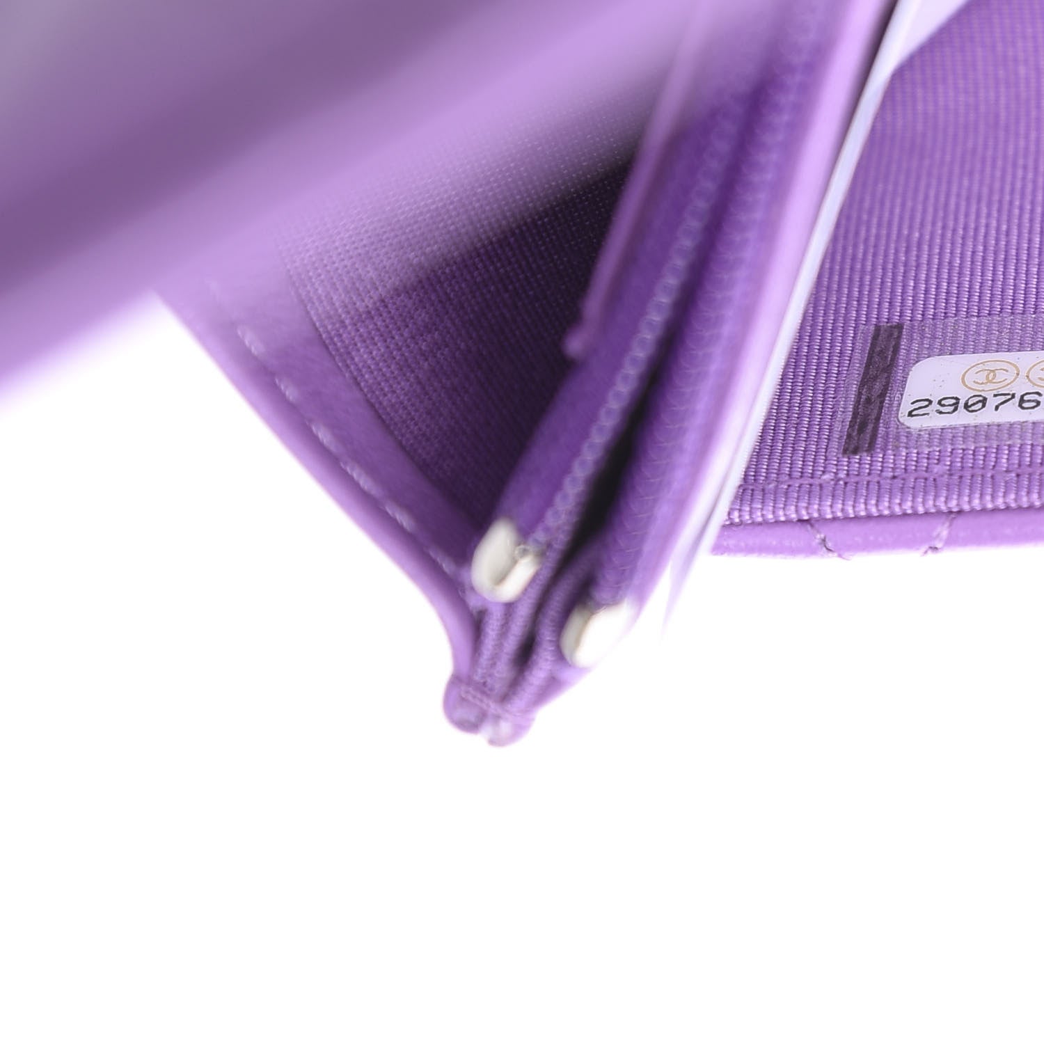 Chanel Lambskin Quilted Wallet On Chain WOC Purple 8 of 12