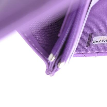 Chanel Lambskin Quilted Wallet On Chain WOC Purple 8 of 12