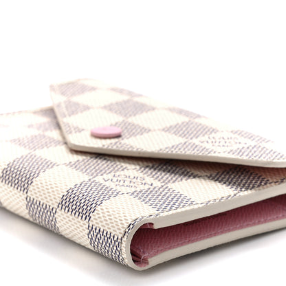 Louis Vuitton Damier Azur Victorine Wallet Rose Ballerine 12 of 12