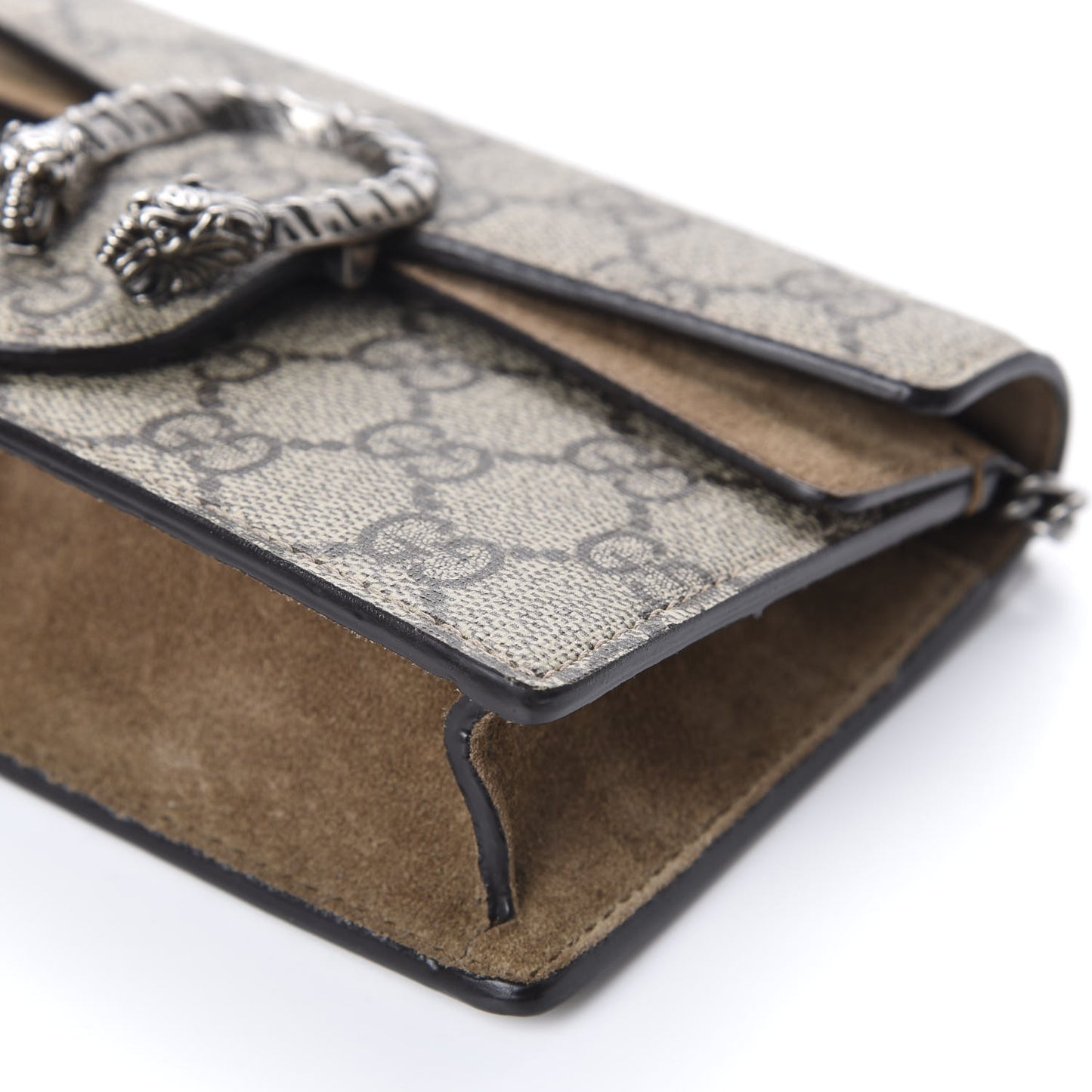 GG Supreme Monogram Super Mini Dionysus Shoulder Bag Taupe