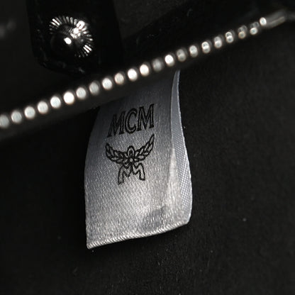 MCM Grained Calfskin Visetos Medium Sarah Hobo Black 14 of 17