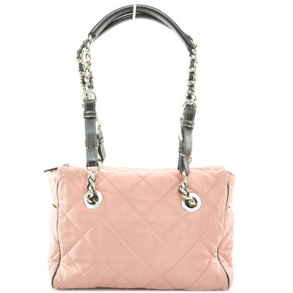 Prada Tessuto Quilted Shopping Tote Rosa 1 of 8