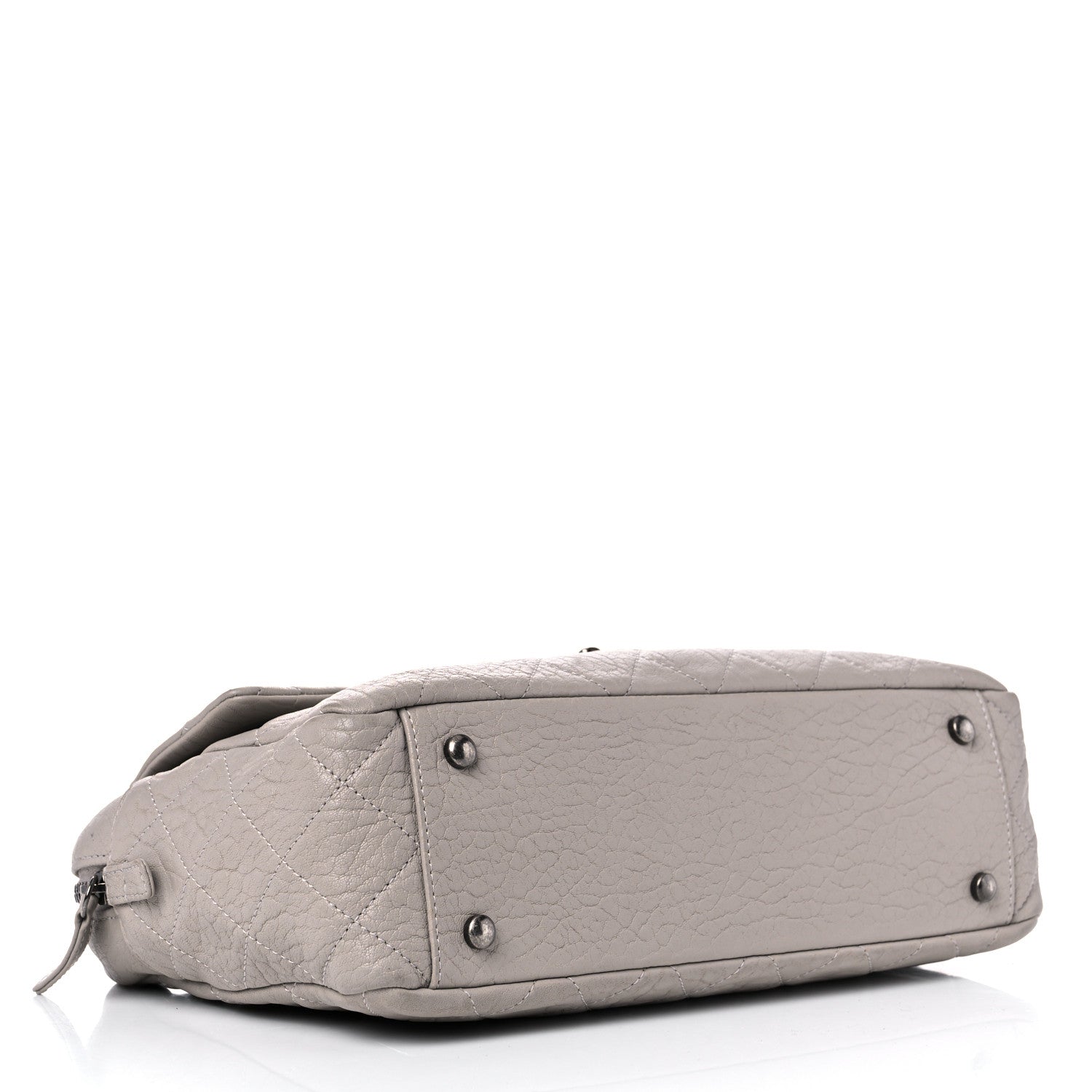 Chanel Washed Lambskin Quilted CC Travel Flap Grey 4 of 13