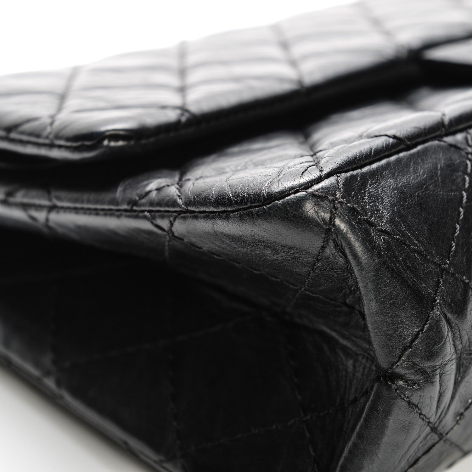 Chanel Aged Calfskin Quilted 2.55 Reissue 226 Flap Black 9 of 9
