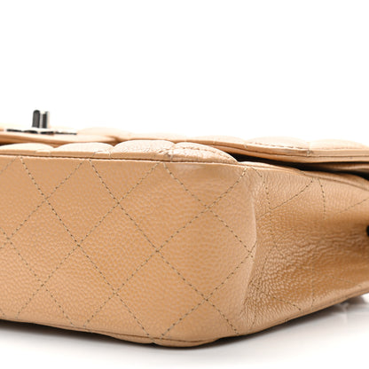 Chanel Caviar Quilted Medium Double Flap Beige 11 of 17