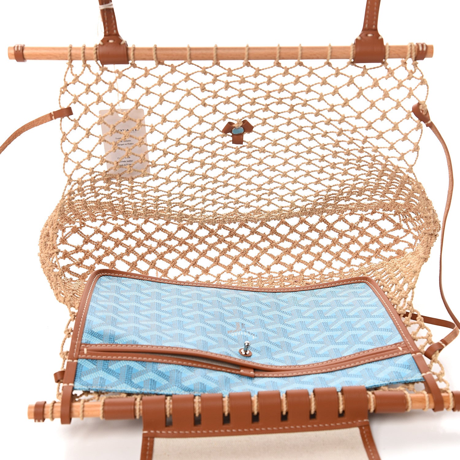 Goyard Goyardine Net Aligre Tote Blue 4 of 8