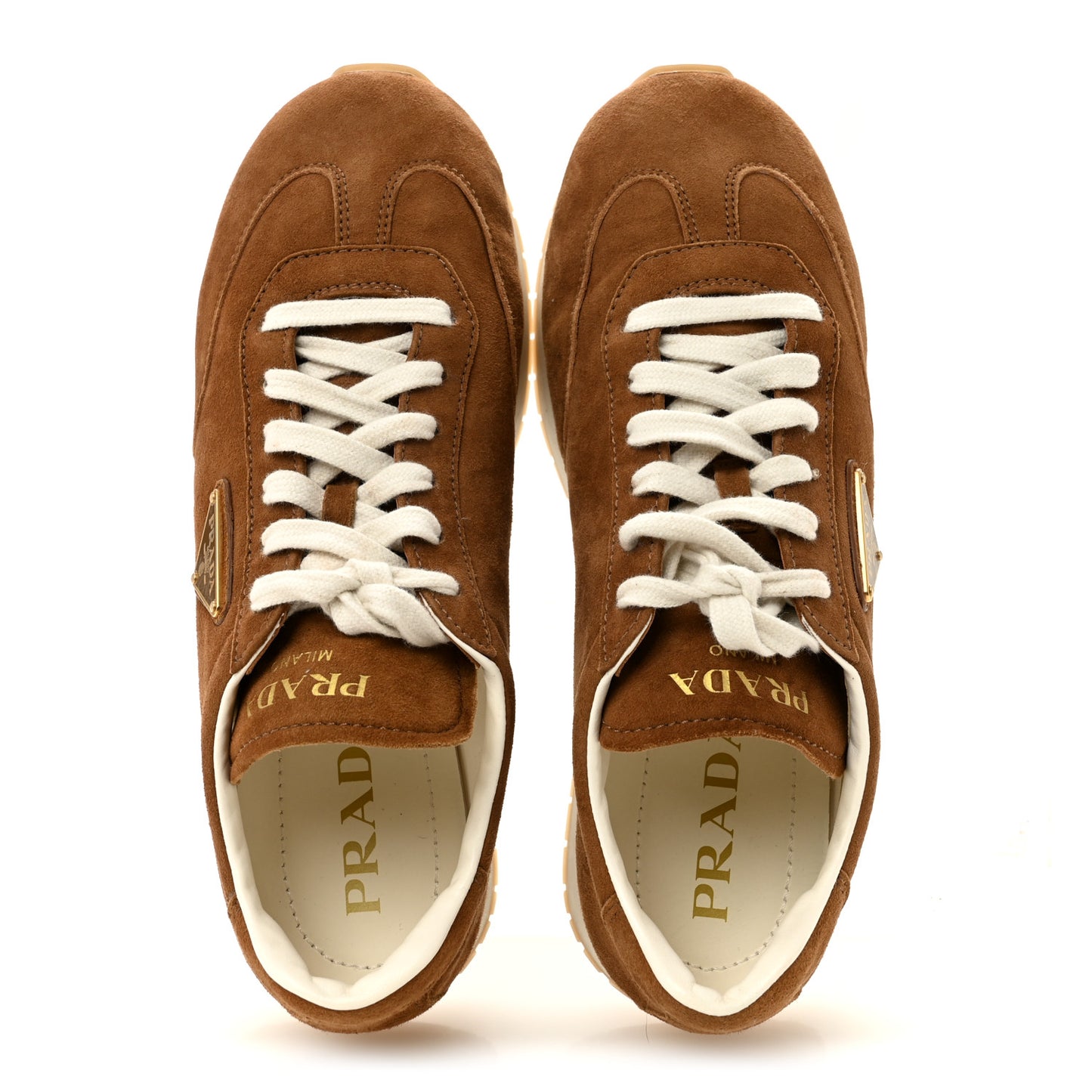 Suede Logo Womens Low Top Sneakers 40 Cocoa Brown