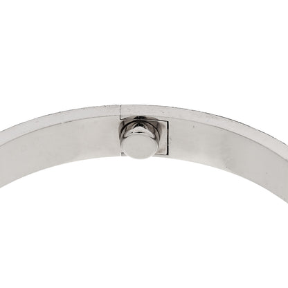 Cartier 18K White Gold Brushed Finish LOVE Bracelet 17 8 of 9