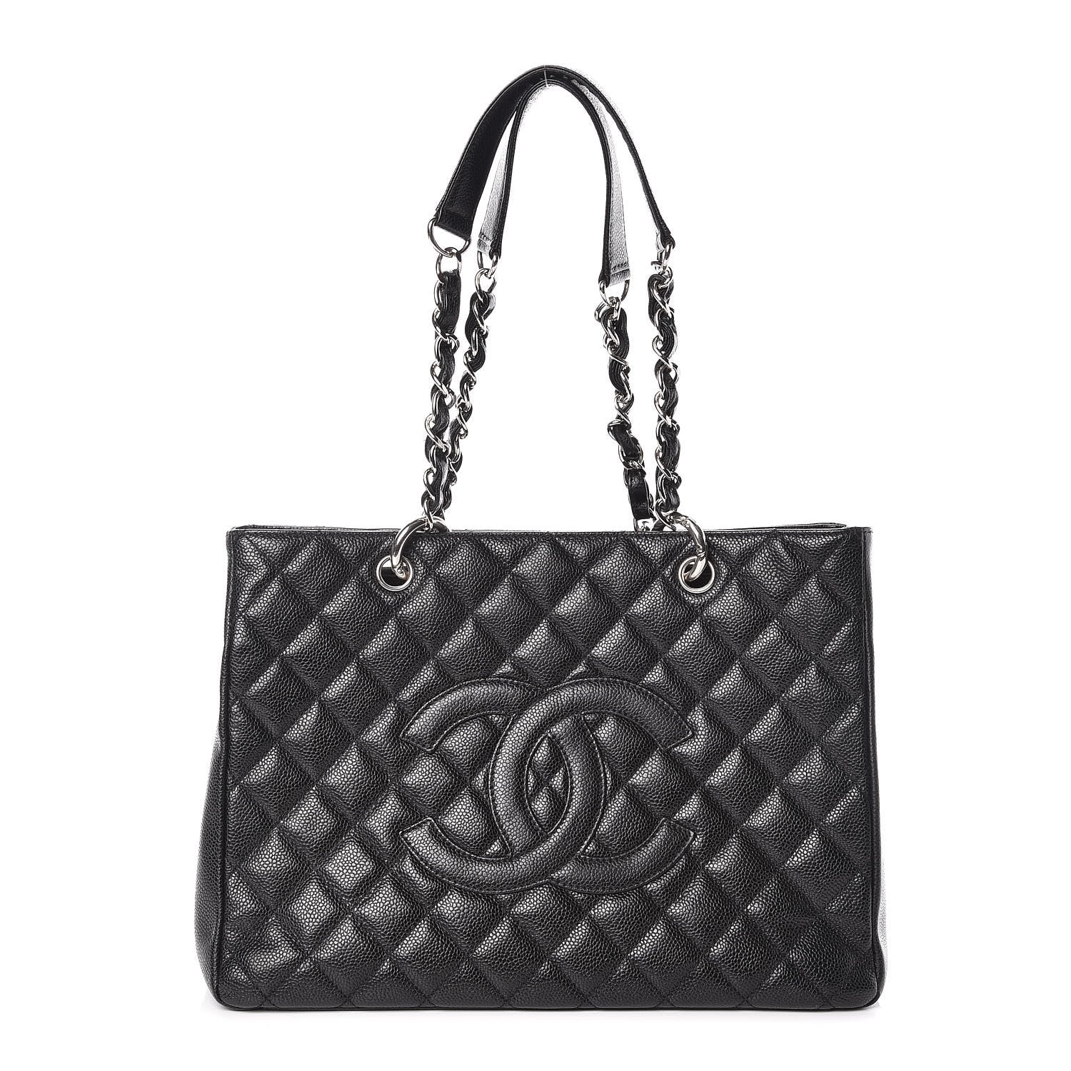 Chanel Caviar Quilted Grand Shopping Tote GST Black 1 of 9