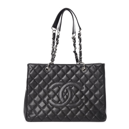 Chanel Caviar Quilted Grand Shopping Tote GST Black 1 of 9