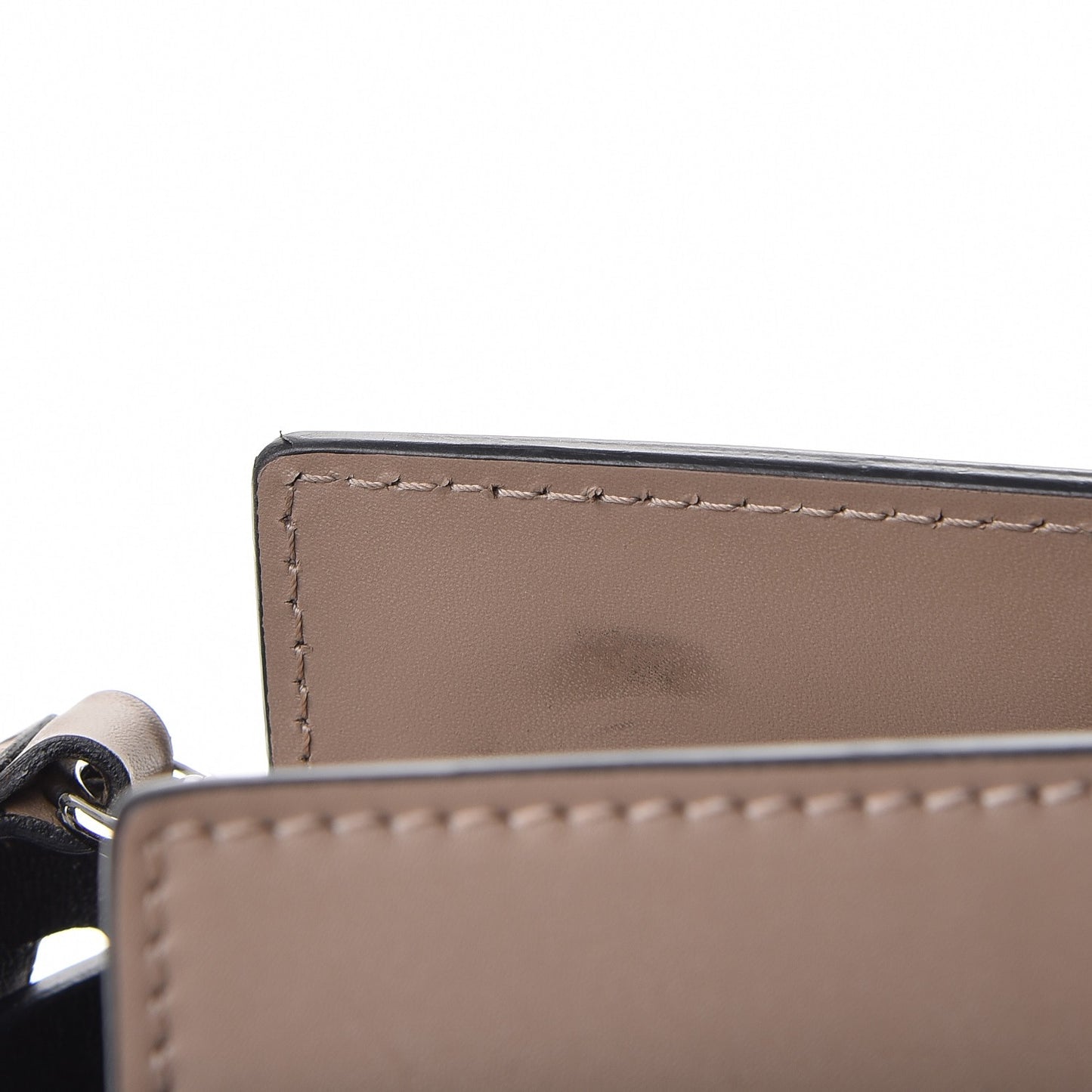 Smooth Calfskin Small Horizon Satchel Taupe Grey