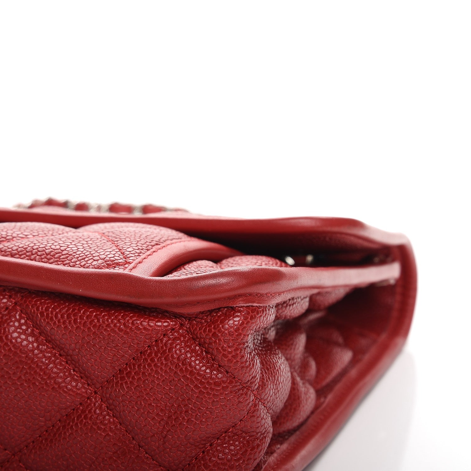 Chanel Caviar Large French Riviera Flap Red 9 of 11