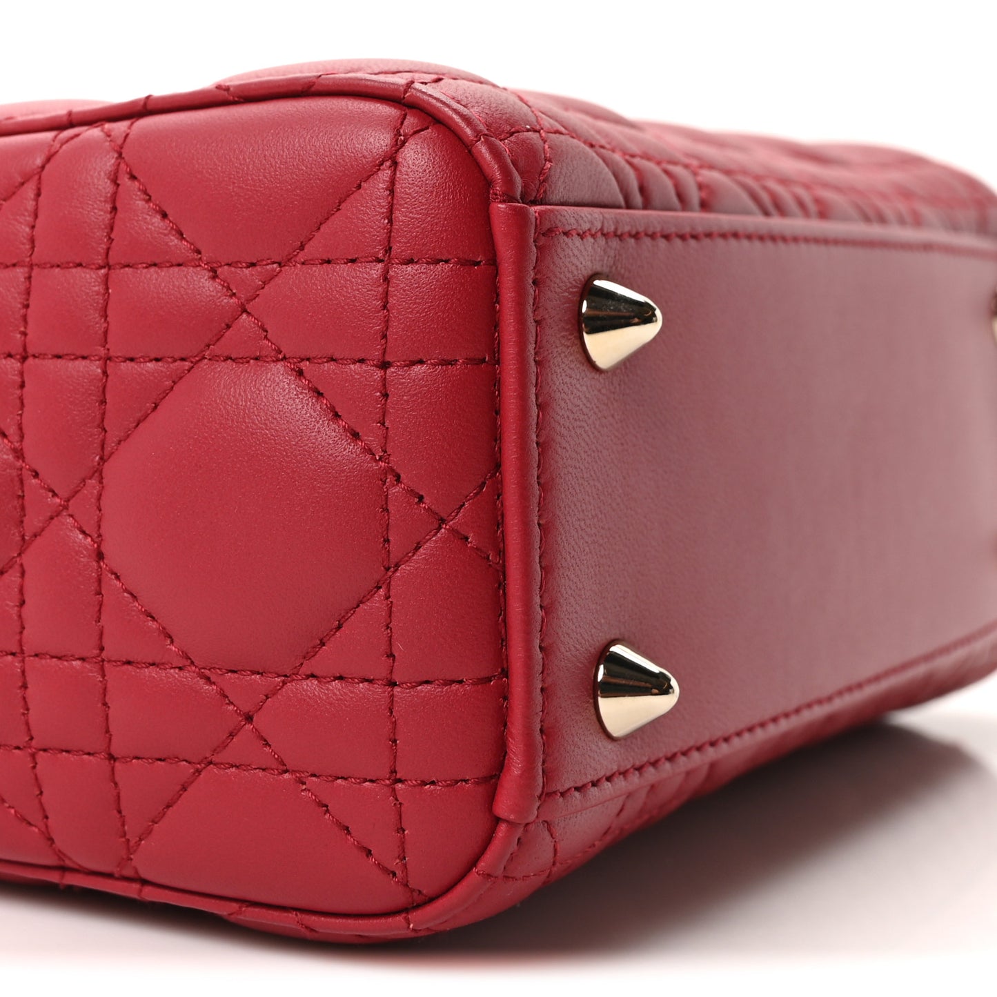 Lambskin Cannage Dioramour Small My ABCDior Lady Dior Fraise