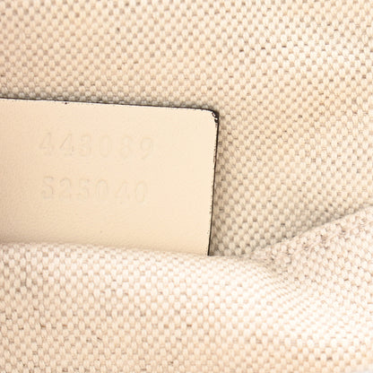 Gucci Canvas Herbarium Print Ribbon Top Handle Bag Blue 10 of 12