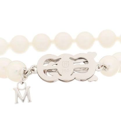 Mikimoto 18K White Gold Akoya Pearl 6-6.5mm Strand Bracelet 3 of 4