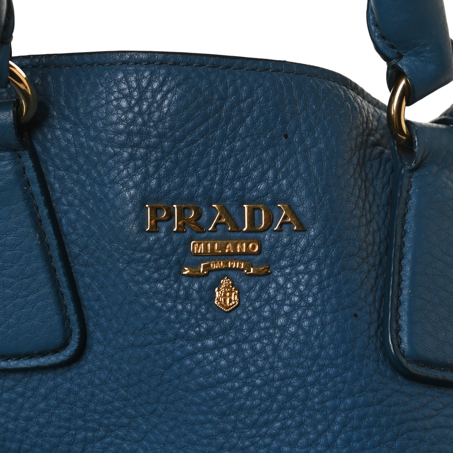 Prada Vitello Daino Side Zip Tote Cobalto 15 of 18