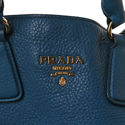 Prada Vitello Daino Side Zip Tote Cobalto 15 of 18