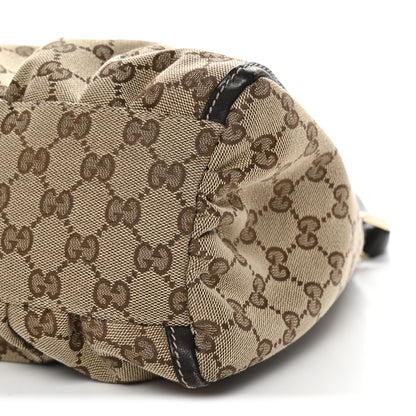 Gucci Monogram Medium D Gold Ring Hobo Dark Brown 10 of 13