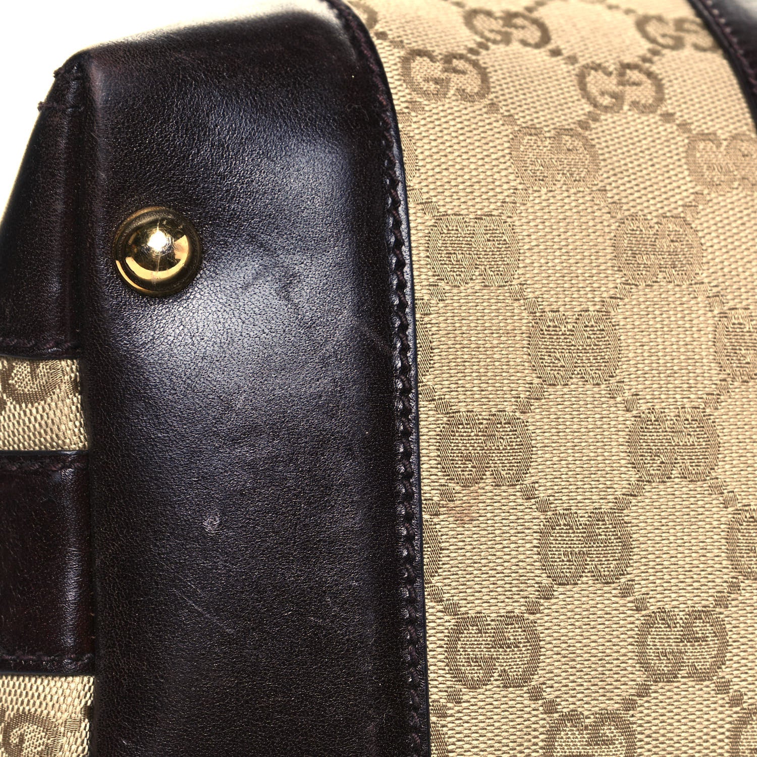 Gucci Monogram Crocodile Web Medium Secret Hobo Dark Brown 17 of 17