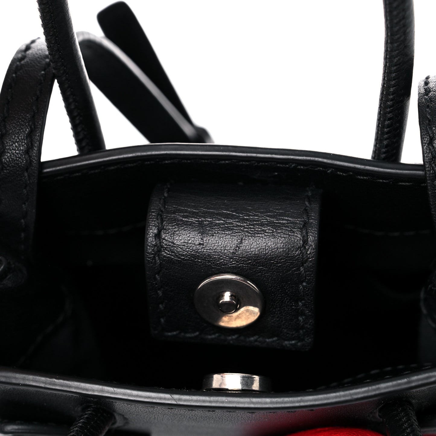Calfskin Hello Kitty Phone Holder Bag Black