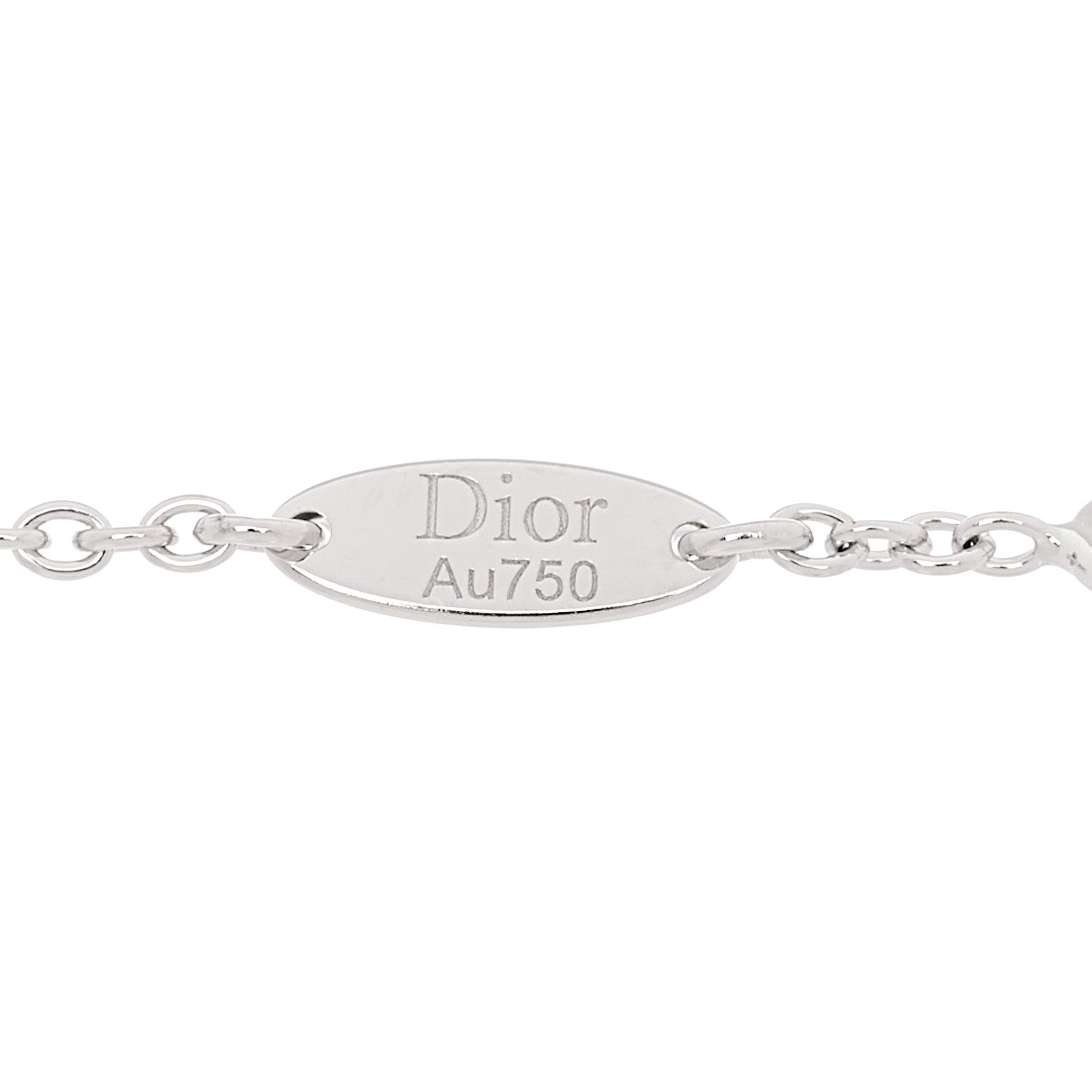 Christian Dior 18K White Gold Pave Diamond Rose Des Vents Bracelet 4 of 6