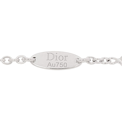 Christian Dior 18K White Gold Pave Diamond Rose Des Vents Bracelet 4 of 6