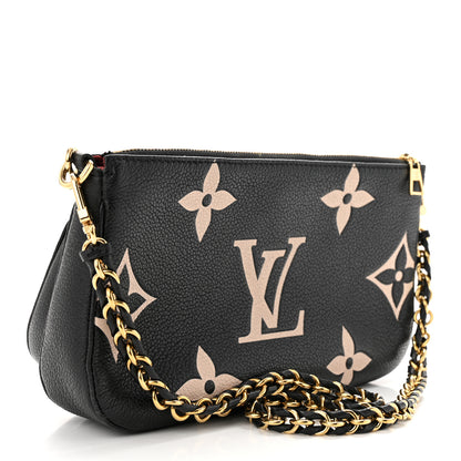 Louis Vuitton Empreinte Monogram Giant Multi Pochette Accessories Black Beige 3 of 11