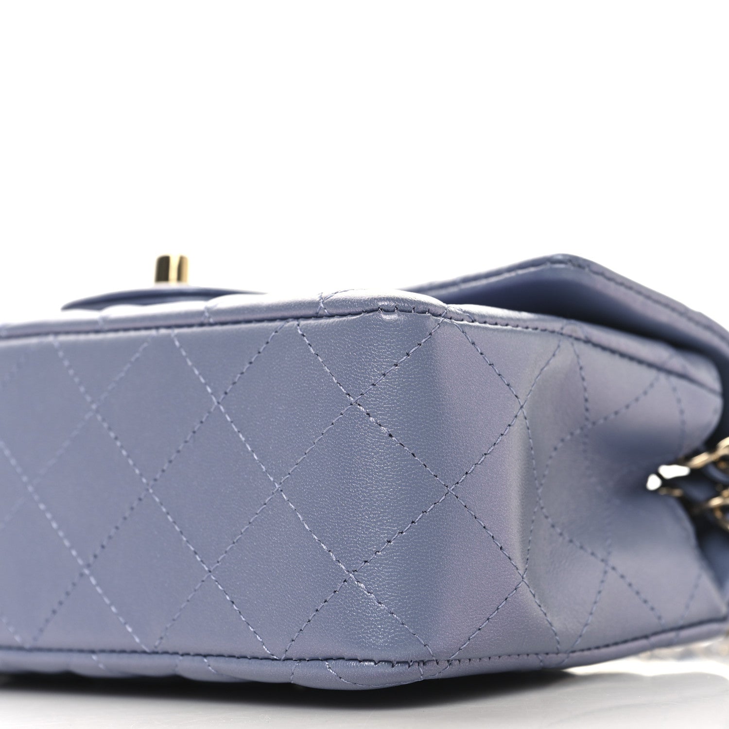 Chanel Iridescent Lambskin Quilted Mini Rectangular Flap Light Purple 10 of 10