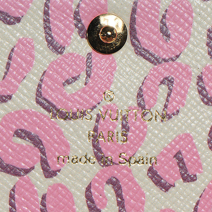 Louis Vuitton Monogram Leopard Sarah Wallet Blanc Corail 3 of 7