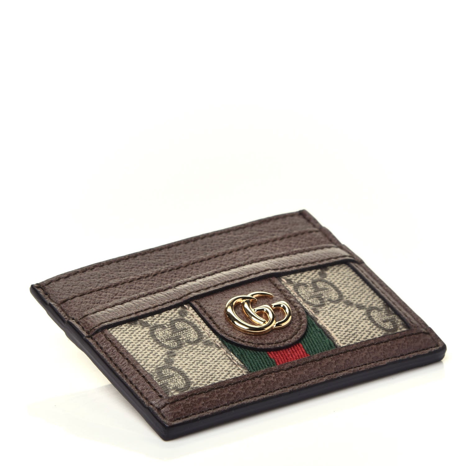 Gucci GG Supreme Monogram Ophidia Card Holder Brown 4 of 6