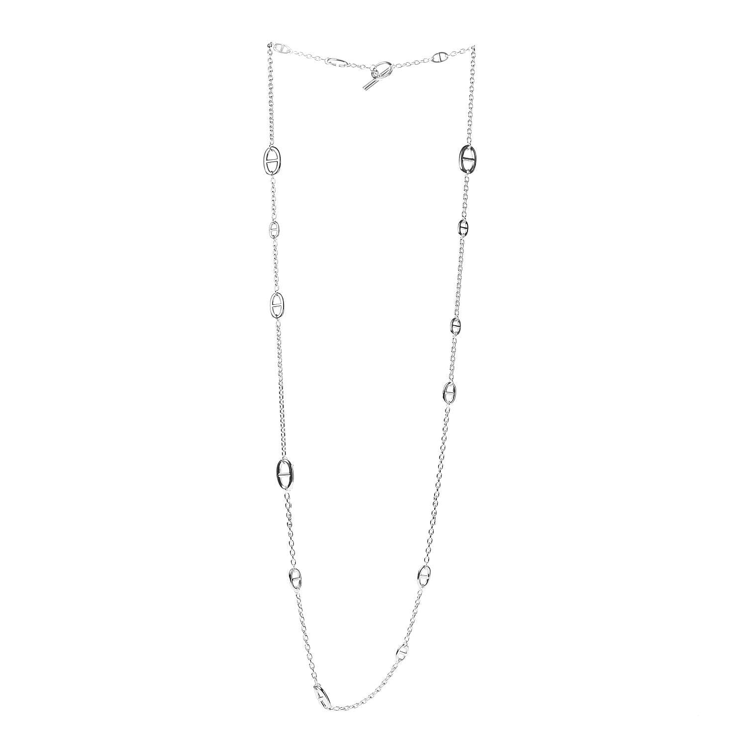 Hermes Sterling Silver Farandole Necklace 120 3 of 6