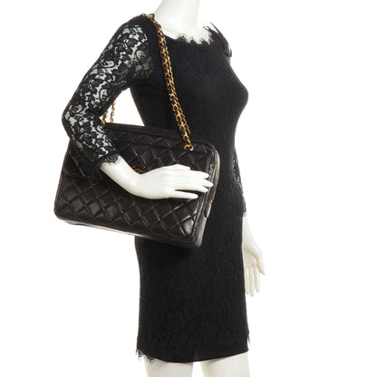 Chanel Lambskin Large Camera Case Black 2 of 9