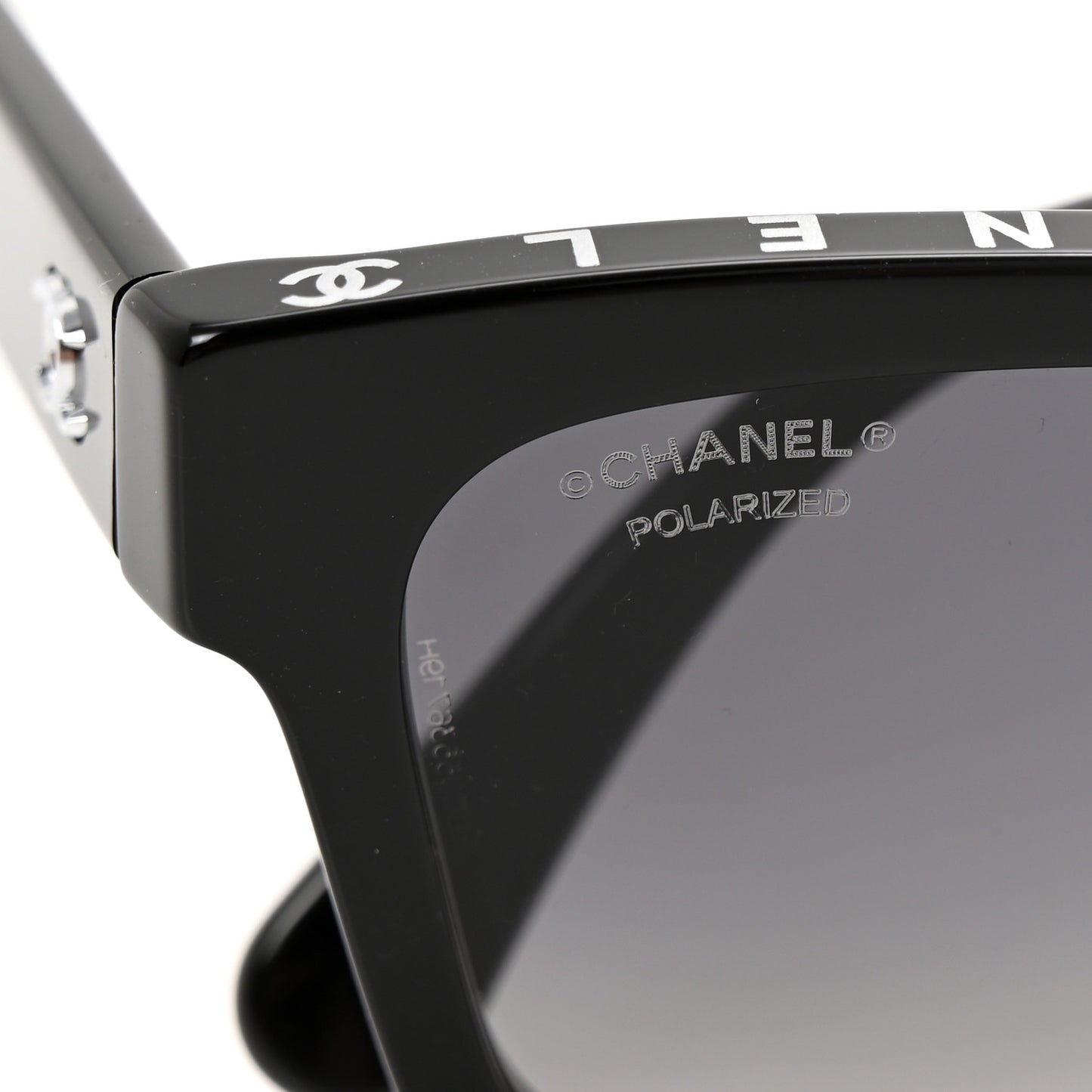 Acetate Polarized Square Sunglasses 5417 Black