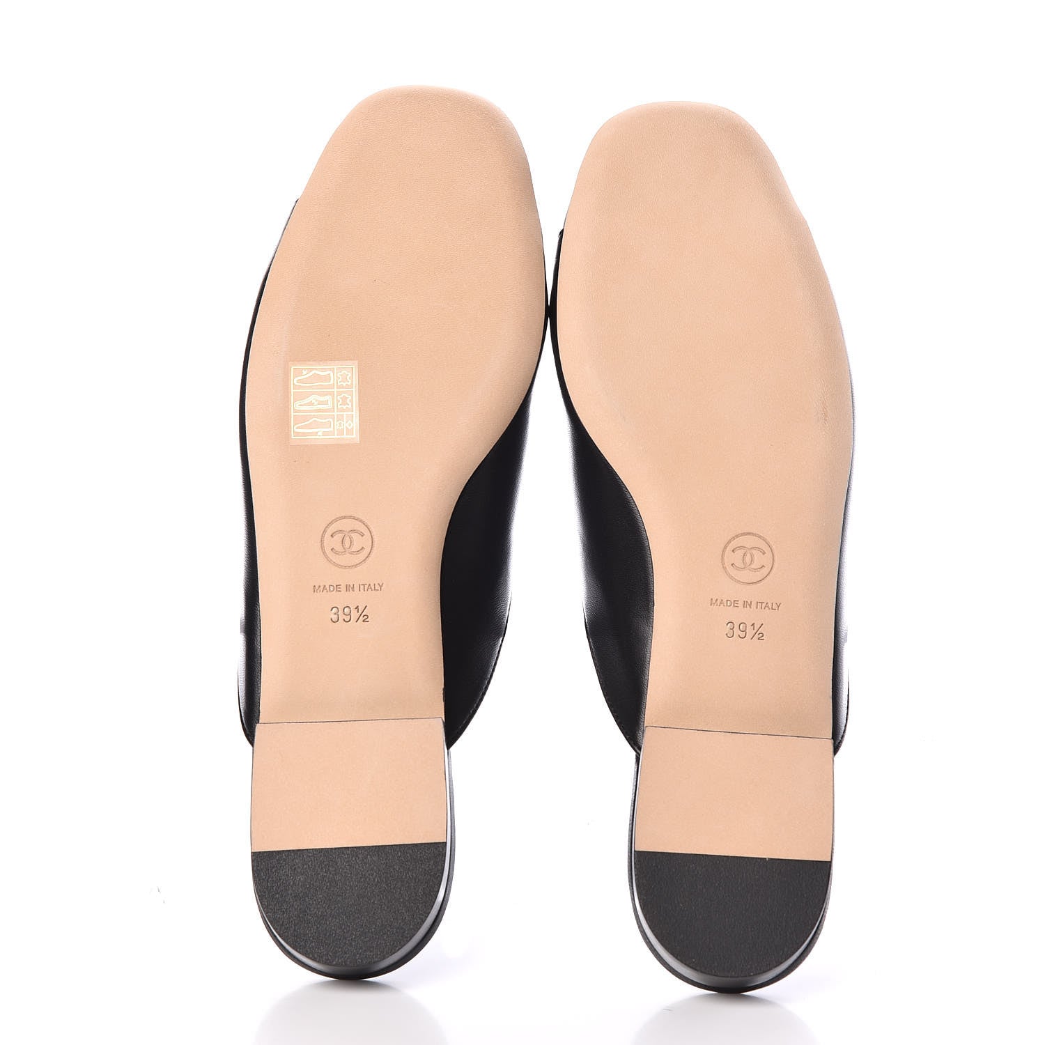 Chanel Lambskin Chain CC Mules 39.5 Black 4 of 7