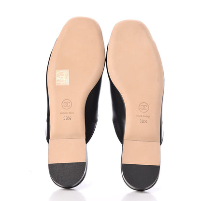 Chanel Lambskin Chain CC Mules 39.5 Black 4 of 7