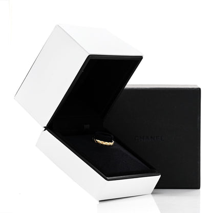 Chanel 18K Yellow Gold Mini Coco Crush Ring 50 5.25 6 of 6