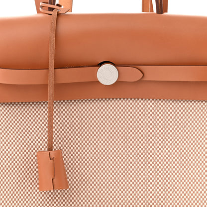 Hermes Vache Hunter Criss Viking Herbag a Dos Retourne Backpack Ecru Beige Naturel 9 of 12