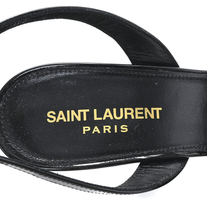 Saint Laurent Patent Jodie 95 Platform Sandals 38 Black 8 of 10