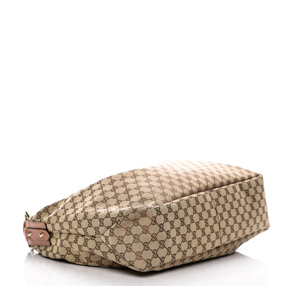 Gucci Monogram Large Horsebit Chain Hobo Brown 4 of 7