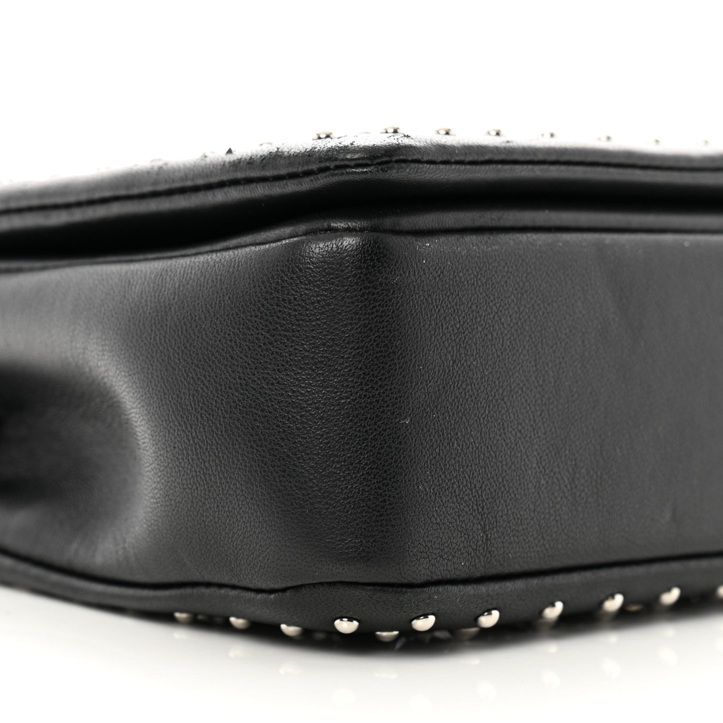 Crystal Lambskin Lola Bag Black